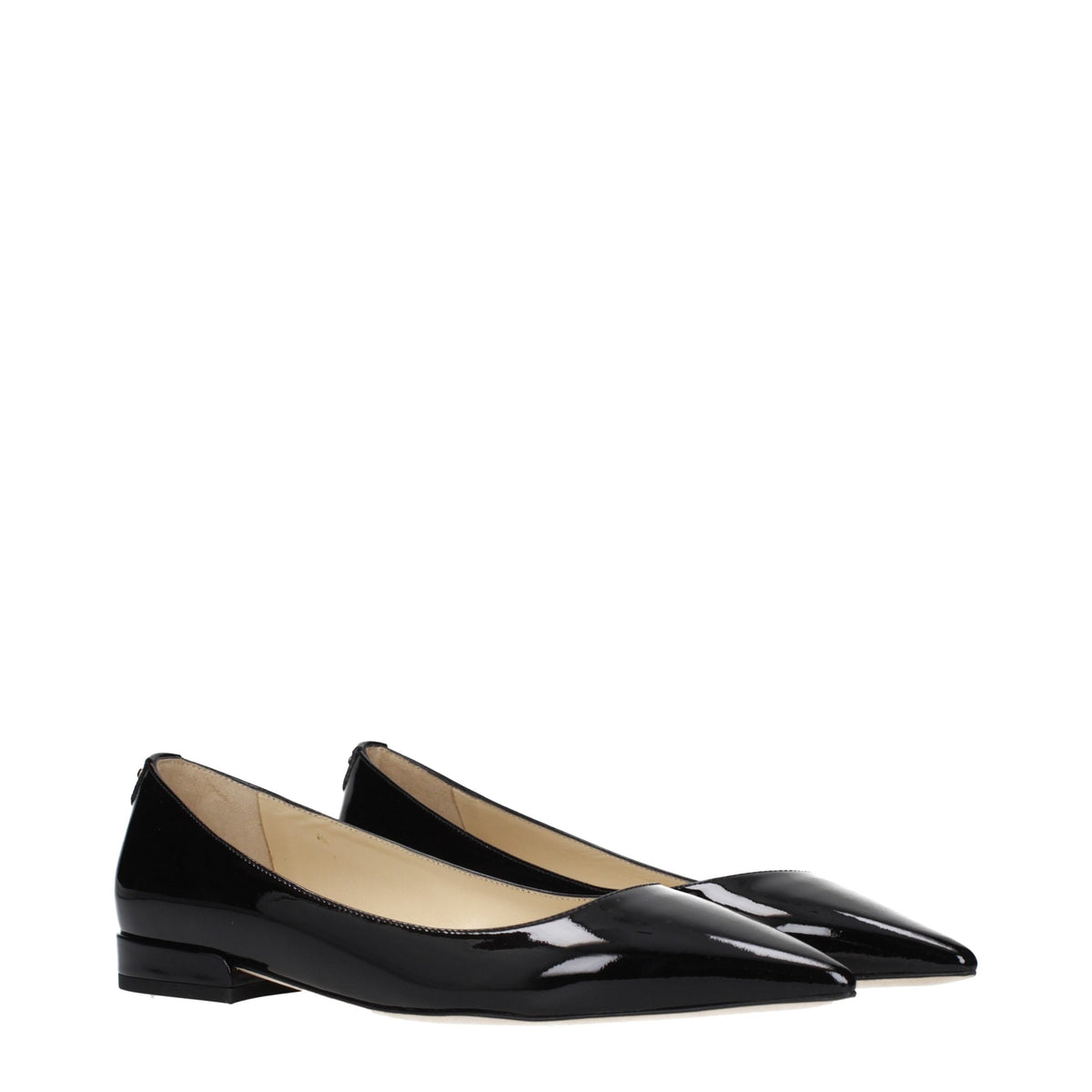 Jimmy Choo Black Leather Flats - Eljoys Fashion 