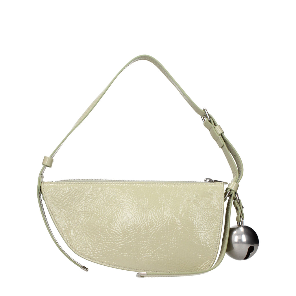 Burberry Green Leather Shoulder Bag - Eljoys Fashion 