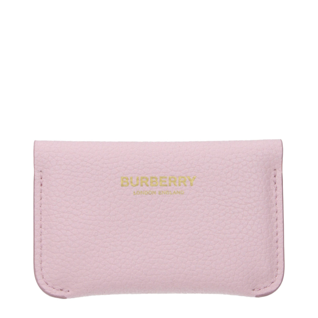 Burberry Pink Leather Cardholder - Eljoys Fashion 