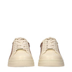 Jimmy Choo Beige Leather Low Top Sneakers - Eljoys Fashion 