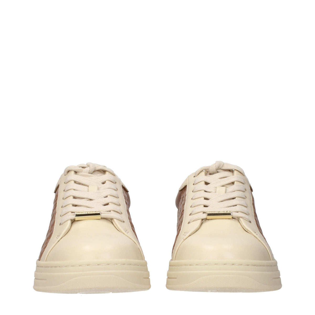 Jimmy Choo Beige Leather Low Top Sneakers - Eljoys Fashion 