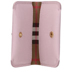 Burberry Pink Leather Cardholder - Eljoys Fashion 