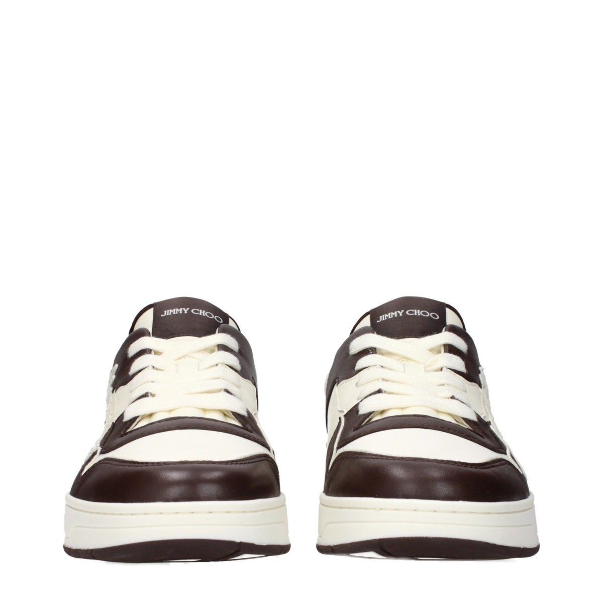 Jimmy Choo Beige Leather Low Top Sneakers - Eljoys Fashion 