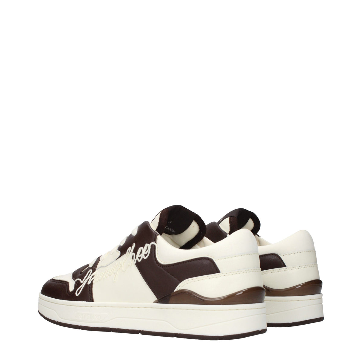 Jimmy Choo Beige Leather Low Top Sneakers - Eljoys Fashion 