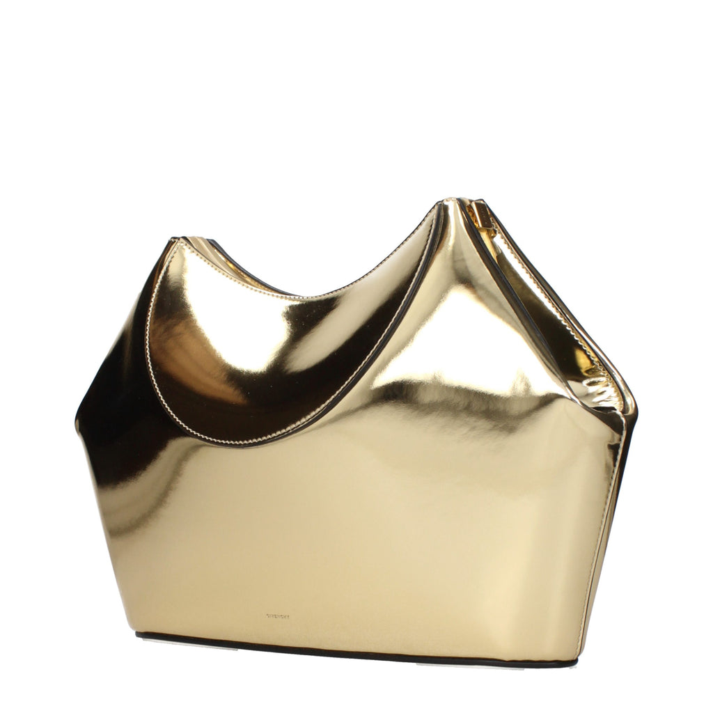 Givenchy Gold Leather Clutch Bag - Eljoys Fashion 