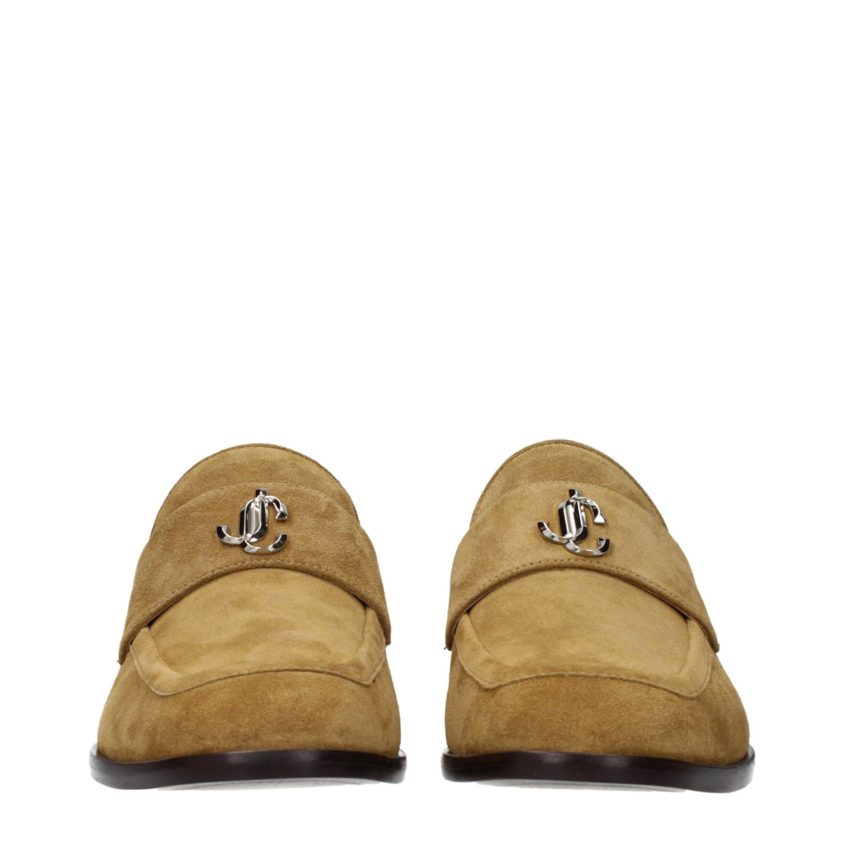Jimmy Choo Brown Leather Slip-On Loafers - Eljoys Fashion 