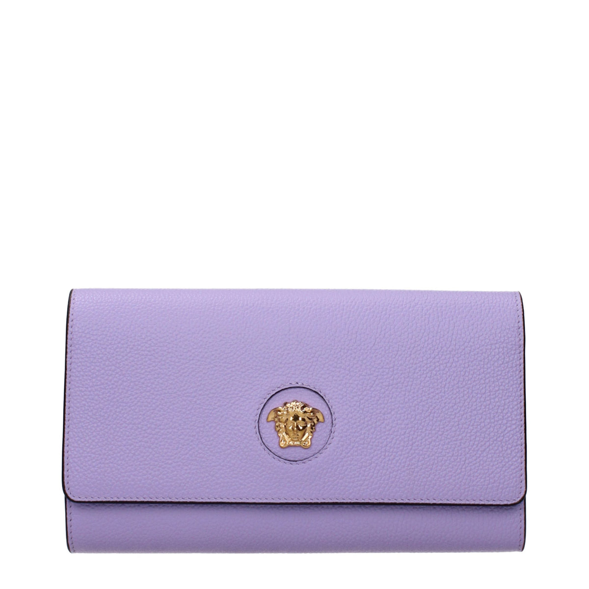Versace Purple Leather Clutch Bag - Eljoys Fashion 