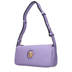 Versace Purple Leather Shoulder Bag - Eljoys Fashion 