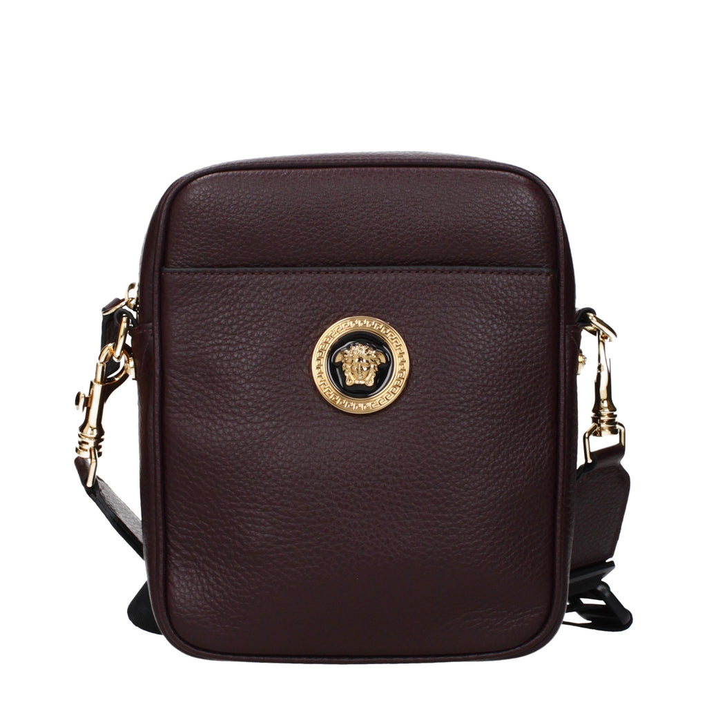 Versace Purple Leather Crossbody Bag - Eljoys Fashion 