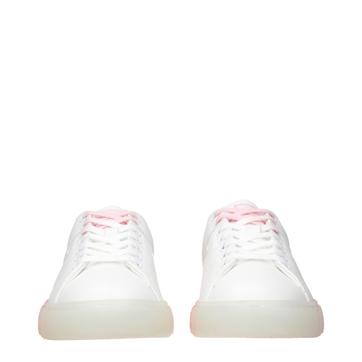 Versace White Leather Low Top Sneakers - Eljoys Fashion 