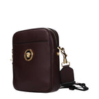 Versace Purple Leather Crossbody Bag - Eljoys Fashion 