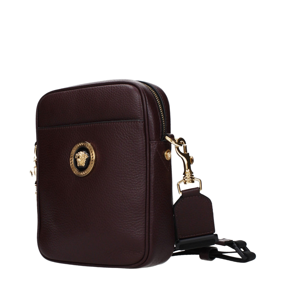 Versace Purple Leather Crossbody Bag - Eljoys Fashion 