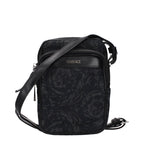Versace Black Fabric Crossbody Bag - Eljoys Fashion 