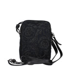 Versace Black Fabric Crossbody Bag - Eljoys Fashion 