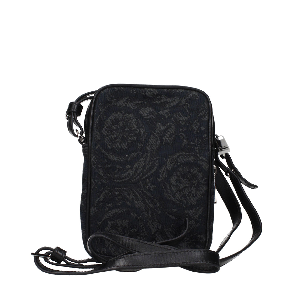 Versace Black Fabric Crossbody Bag - Eljoys Fashion 