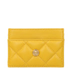 Versace Yellow Leather Cardholder - Eljoys Fashion 