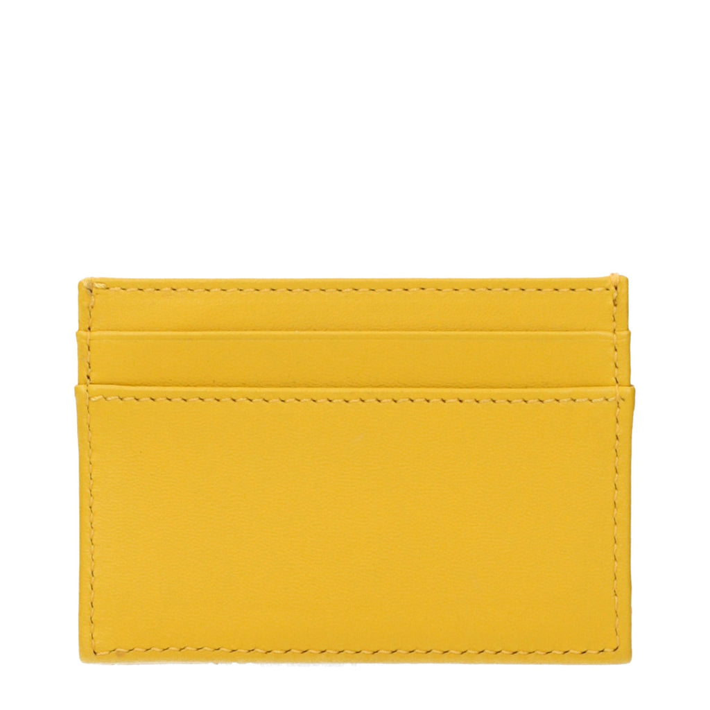 Versace Yellow Leather Cardholder - Eljoys Fashion 
