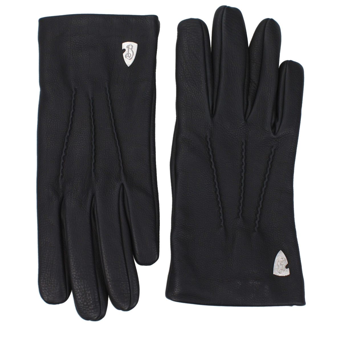 Burberry Black Leather Gloves - Eljoys Fashion 