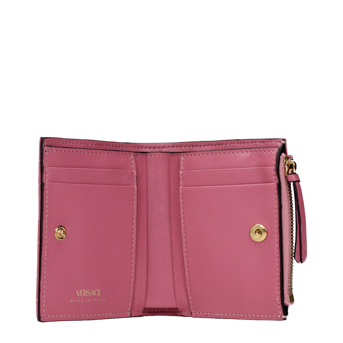 Versace Pink Leather Wallet - Eljoys Fashion 