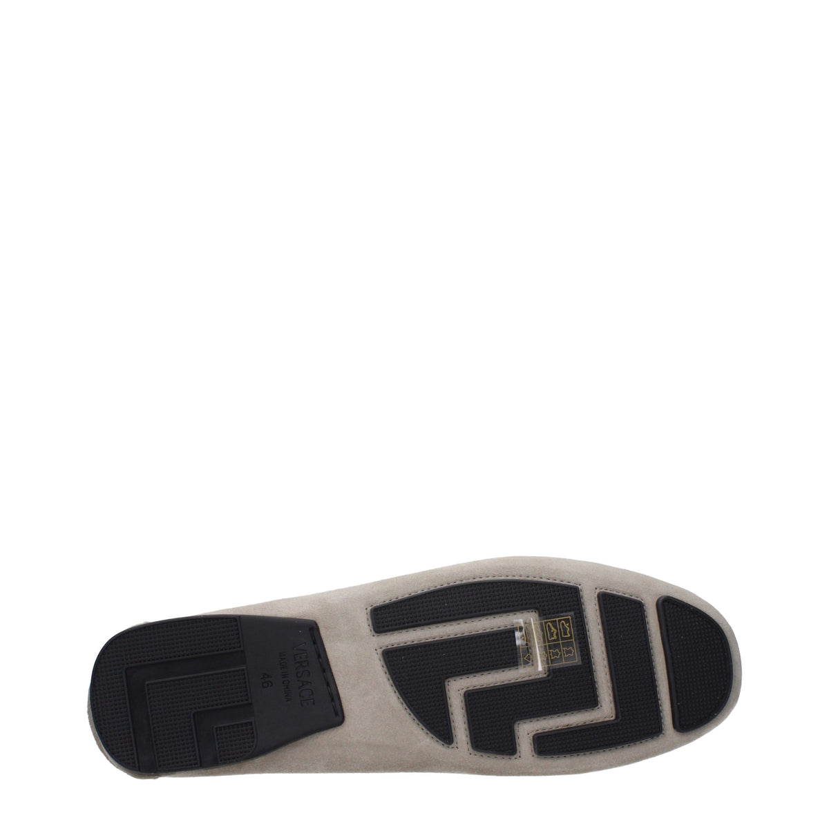 Versace Gray Leather Slip-On Loafers - Eljoys Fashion 