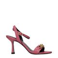 Versace Pink Leather Stiletto Heel Sandals - Eljoys Fashion 