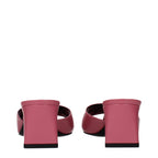 Versace Pink Leather Flat Sandals - Eljoys Fashion 