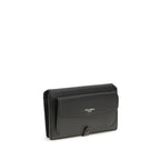 Dolce & Gabbana Black Calf Leather Bos Taurus Shoulder Bag - Eljoys Fashion 