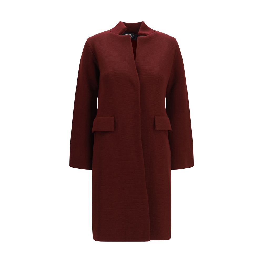 Ella Bordeaux Wool Oves Aries Coat - Eljoys Fashion 
