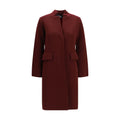 Ella Bordeaux Wool Oves Aries Coat - Eljoys Fashion 