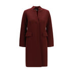 Ella Bordeaux Wool Oves Aries Coat - Eljoys Fashion 