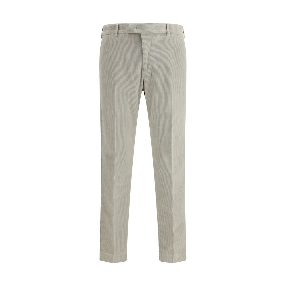 PT Torino Gray Cotton Casual Pants - Eljoys Fashion 