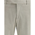PT Torino Gray Cotton Casual Pants - Eljoys Fashion 