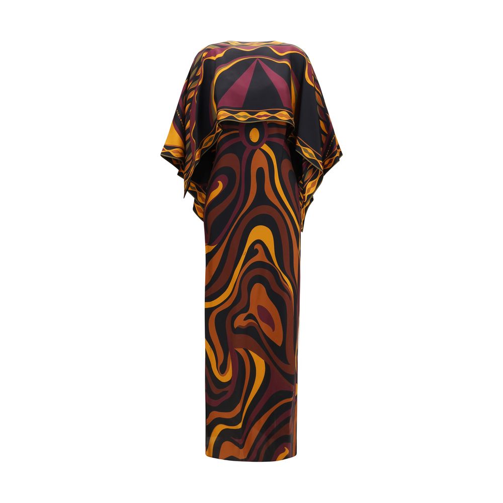Emilio Pucci Multicolor Silk Casual Dress - Eljoys Fashion 