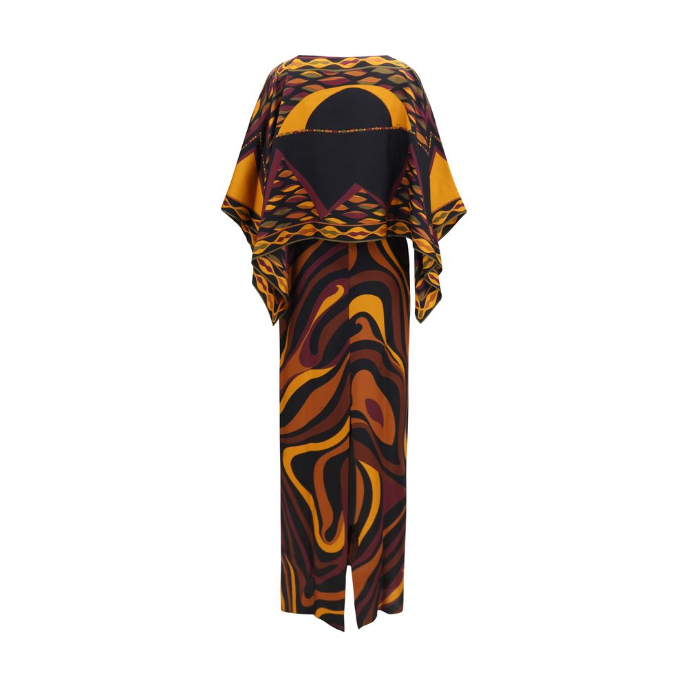 Emilio Pucci Multicolor Silk Casual Dress - Eljoys Fashion 