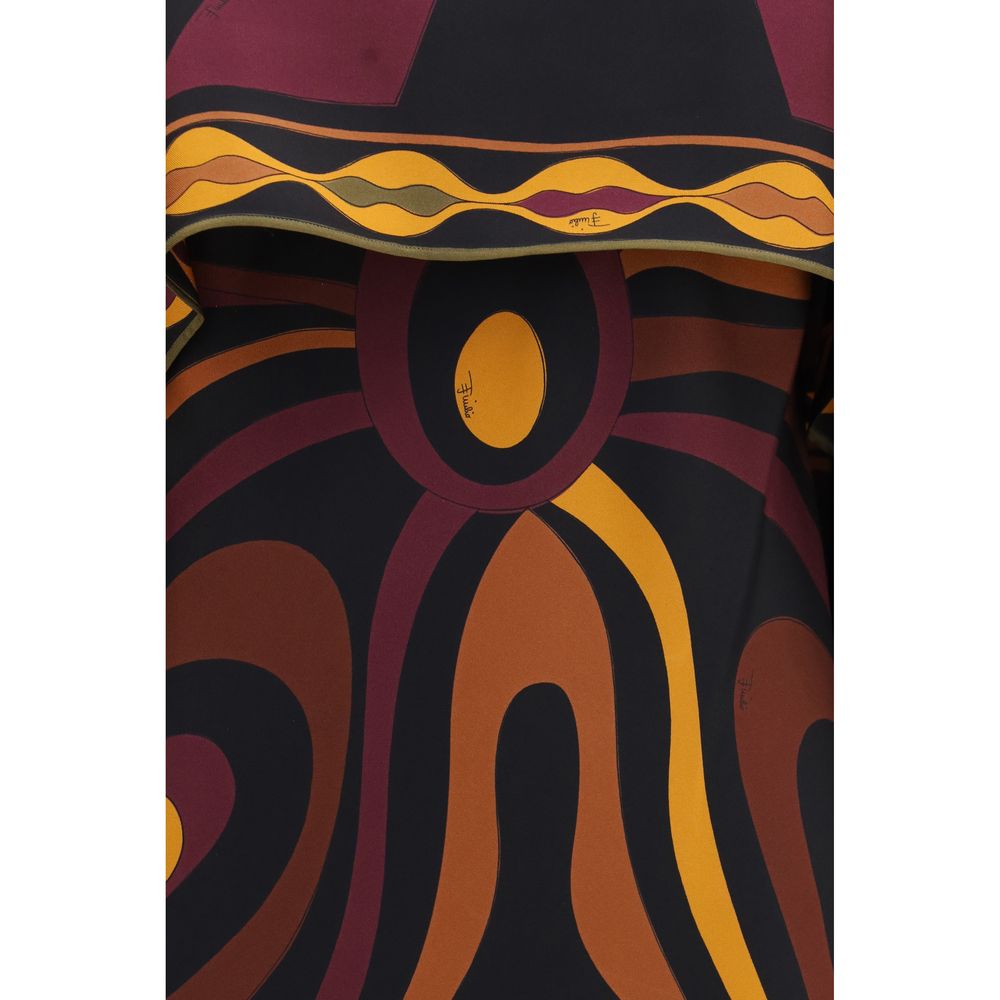 Emilio Pucci Multicolor Silk Casual Dress - Eljoys Fashion 