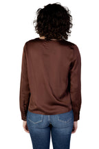Vila Clothes Brown Polyester Blouse - Eljoys Fashion 