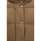 Woolrich Brown Goose Down Full-Length Jacket