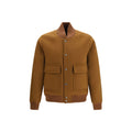Woolrich Brown Wool Oves Aries Bomber