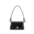 Vivienne Westwood Black Calf Leather Bos Taurus Shoulder Bag