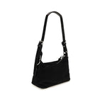 Vivienne Westwood Black Suede Leather Shoulder Bag