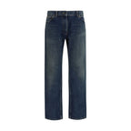 The Row Blue Cotton Relaxed Fit Jeans