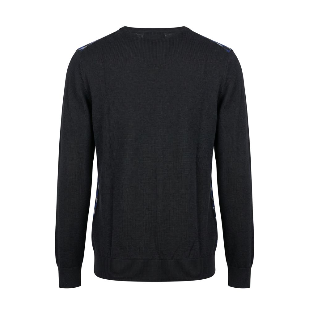 Roberto Pepe Luxury Blue Wool Men's Sweater