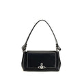 Vivienne Westwood Black Calf Leather Bos Taurus Shoulder Bag