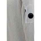 C.P. Company White Polyamide Cardigan