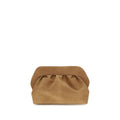 THEMOIRè Beige Suede Leather Handbag