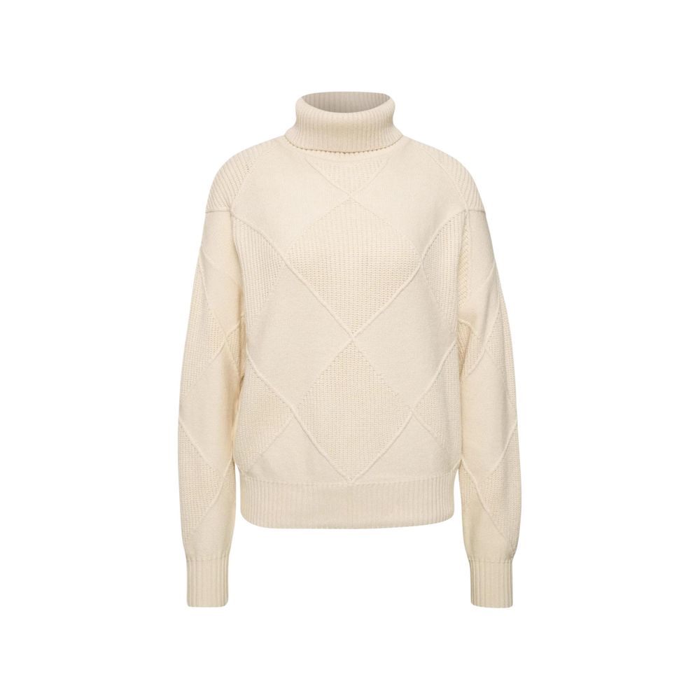 Street One Cream Viscose Turtleneck - Eljoys Fashion 