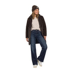 Street One Brown Polyester Coat - Eljoys Fashion 