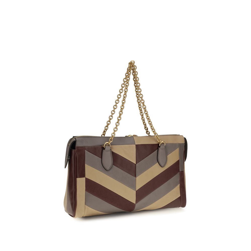 Valentino Garavani Multicolor Napa Leather / Calf Bos Taurus Shoulder Bag - Eljoys Fashion 