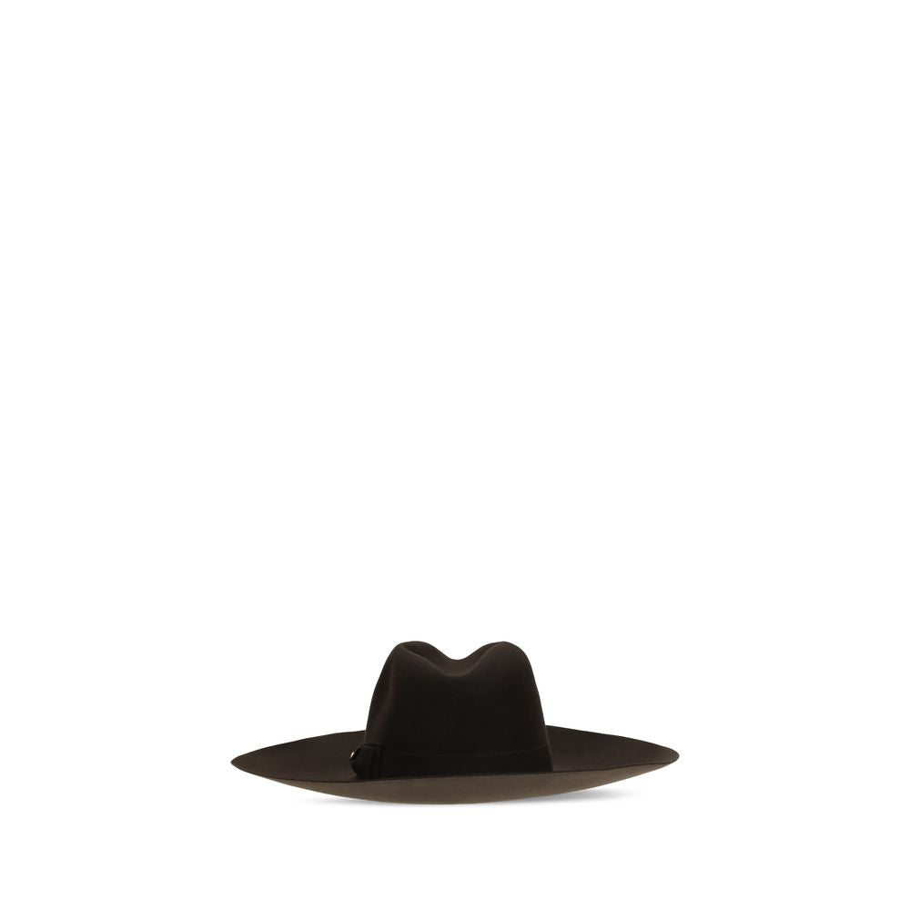Valentino Garavani Brown Fabric Fedora - Eljoys Fashion 