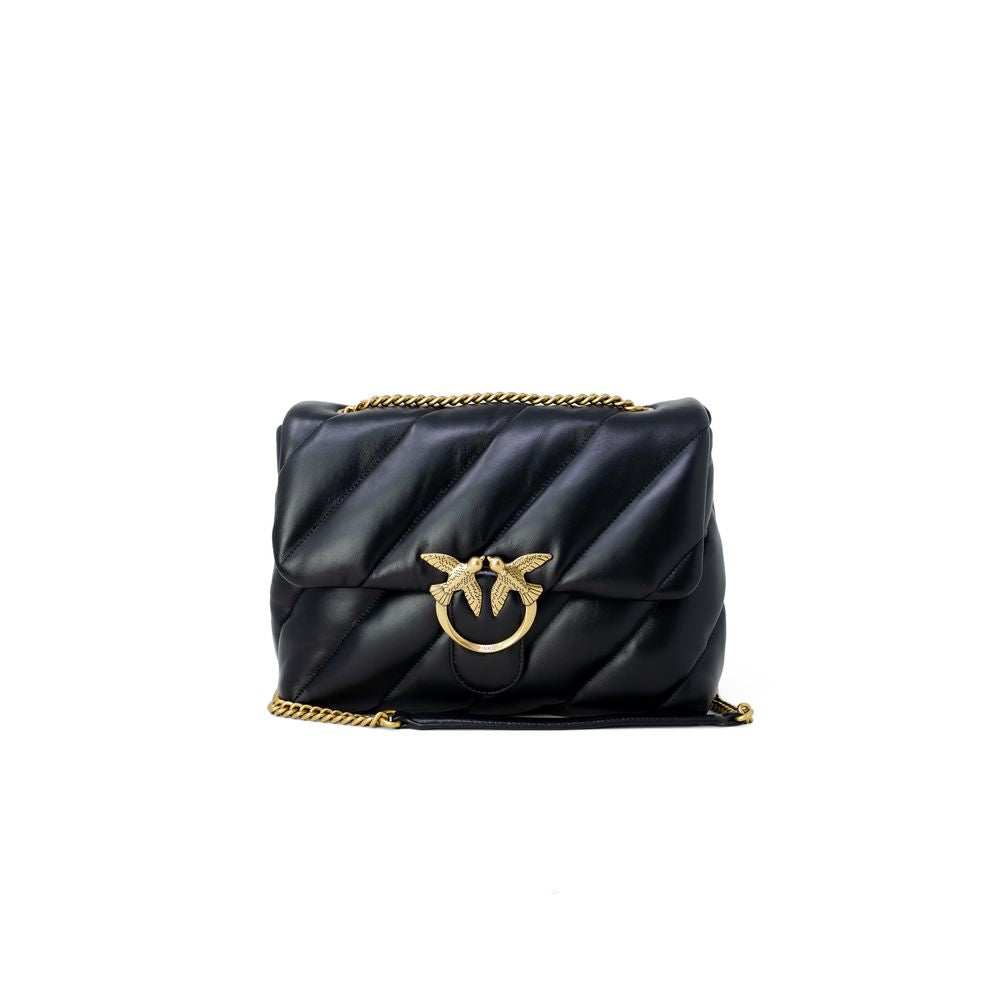 PINKO Black Leather Handbag - Eljoys Fashion 